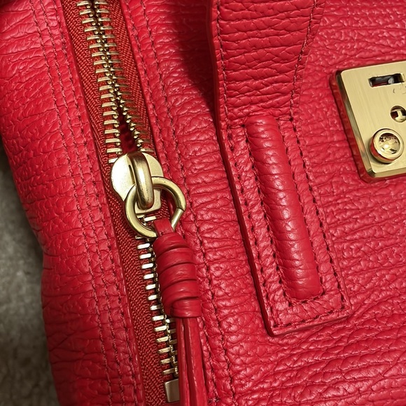 3.1 Phillip Lim Pashli Mini Satchel Red - Picture 4 of 7